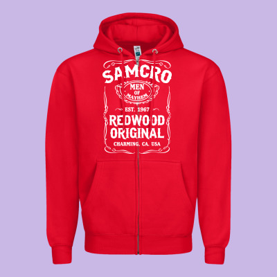 Samcro Redwood Original Zipper Hoodie Designed By Artisfamous