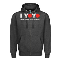 Charcoal Heather funny yoyo Zipper Hoodie - artisFamous