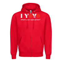 Red funny yoyo Zipper Hoodie - artisFamous