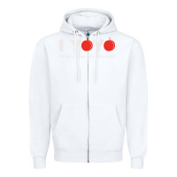 White funny yoyo Zipper Hoodie - artisFamous