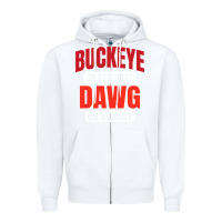 White buckeye on saturday Zipper Hoodie - artisFamous