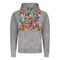 Cloud Rock Love Christmas highland cow Vintage Hoodie - CowhideDigitalArt
