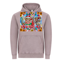 Vintage Zinc Love Christmas highland cow Vintage Hoodie - CowhideDigitalArt