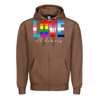 Chestnut lgbt pride rainbow love lgbtq pride Zipper Hoodie - artisFamous