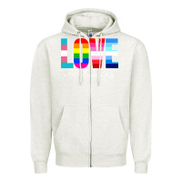 Oatmeal Heather lgbt pride rainbow love lgbtq pride Zipper Hoodie - artisFamous