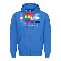 True Royal lgbt pride rainbow love lgbtq pride Zipper Hoodie - artisFamous