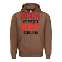 Chestnut buckeye on saturday Zipper Hoodie - artisFamous