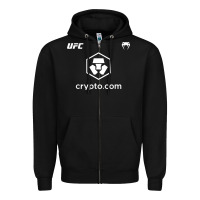 Black crypto Zipper Hoodie - artisFamous
