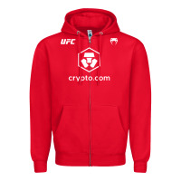 Red crypto Zipper Hoodie - artisFamous