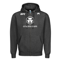 Charcoal Heather crypto Zipper Hoodie - artisFamous