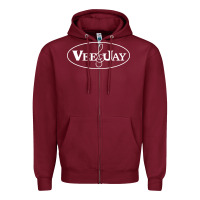 Burgundy vee jay records Zipper Hoodie - artisFamous
