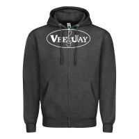 Charcoal Heather vee jay records Zipper Hoodie - artisFamous