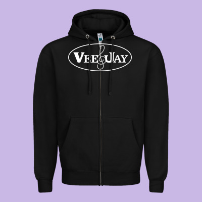 Vee Jay Records Zipper Hoodie Designed By Artisfamous