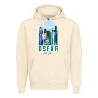 Sandshell Osaka Japan Zipper Hoodie - artisFamous