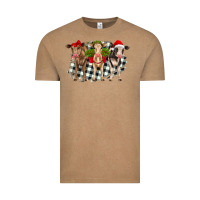 Vintage Coffee Christmas heifers front view Vintage Tee - RanaPortraitStore