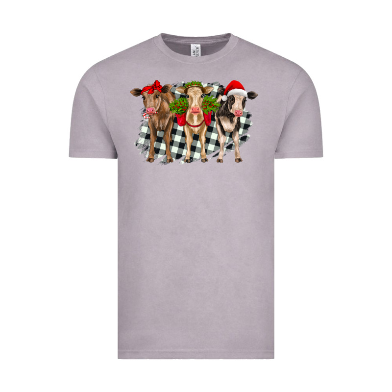Christmas Heifers Front View Vintage Tee by RanaPortraitStore | Teevron