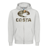 Dove Grey costa del mar Zipper Hoodie - artisFamous
