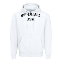 White upper left usa Zipper Hoodie - artisFamous