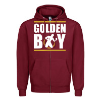 Burgundy Mexican professional boxer Zipper Hoodie - artisFamous