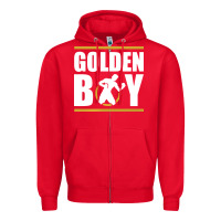 Red Mexican professional boxer Zipper Hoodie - artisFamous