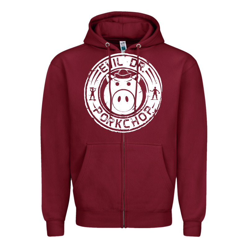 Evil Dr Porkchop Zipper Hoodie by artisFamous | Teevron