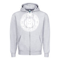 Heather Grey evil dr porkchop Zipper Hoodie - artisFamous