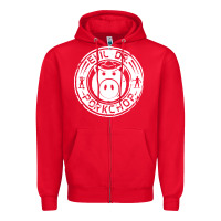 Red evil dr porkchop Zipper Hoodie - artisFamous