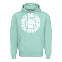 Seafoam evil dr porkchop Zipper Hoodie - artisFamous