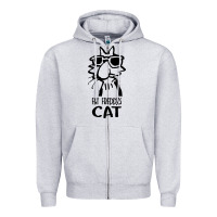 Heather Grey fat freddys cat Zipper Hoodie - artisFamous