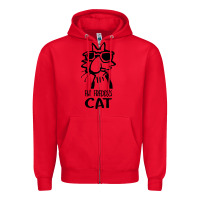 Red fat freddys cat Zipper Hoodie - artisFamous