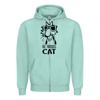 Seafoam fat freddys cat Zipper Hoodie - artisFamous