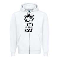 White fat freddys cat Zipper Hoodie - artisFamous