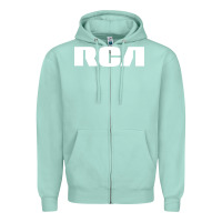 Seafoam rca records Zipper Hoodie - artisFamous