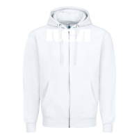White rca records Zipper Hoodie - artisFamous