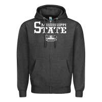 Charcoal Heather mississippi state champs Zipper Hoodie - artisFamous