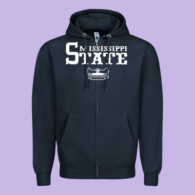 Mississippi State Champs Zipper Hoodie Designed By Artisfamous