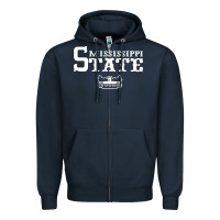Navy mississippi state champs Zipper Hoodie - artisFamous