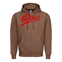 Chestnut epic records Zipper Hoodie - artisFamous