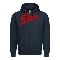 Navy epic records Zipper Hoodie - artisFamous