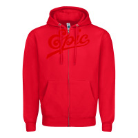 Red epic records Zipper Hoodie - artisFamous