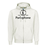 Oatmeal Heather parlophone records Zipper Hoodie - artisFamous