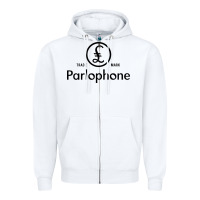 White parlophone records Zipper Hoodie - artisFamous