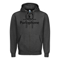 Charcoal Heather parlophone records Zipper Hoodie - artisFamous