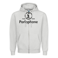 Dove Grey parlophone records Zipper Hoodie - artisFamous