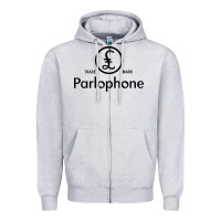 Heather Grey parlophone records Zipper Hoodie - artisFamous