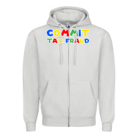 Dove Grey commit tax fraud Zipper Hoodie - artisFamous