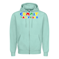 Seafoam commit tax fraud Zipper Hoodie - artisFamous