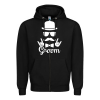 Black groom bachelor party Zipper Hoodie - artisFamous