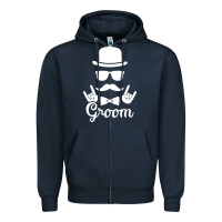 Navy groom bachelor party Zipper Hoodie - artisFamous
