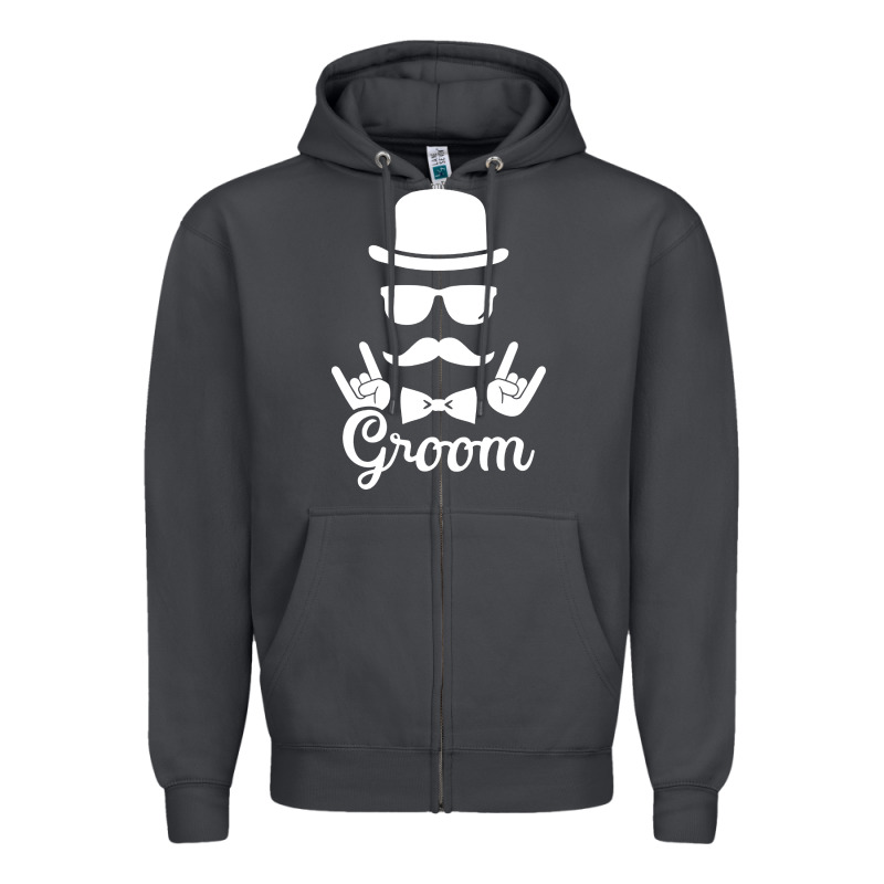 Groom Bachelor Party Zipper Hoodie by artisFamous | Teevron